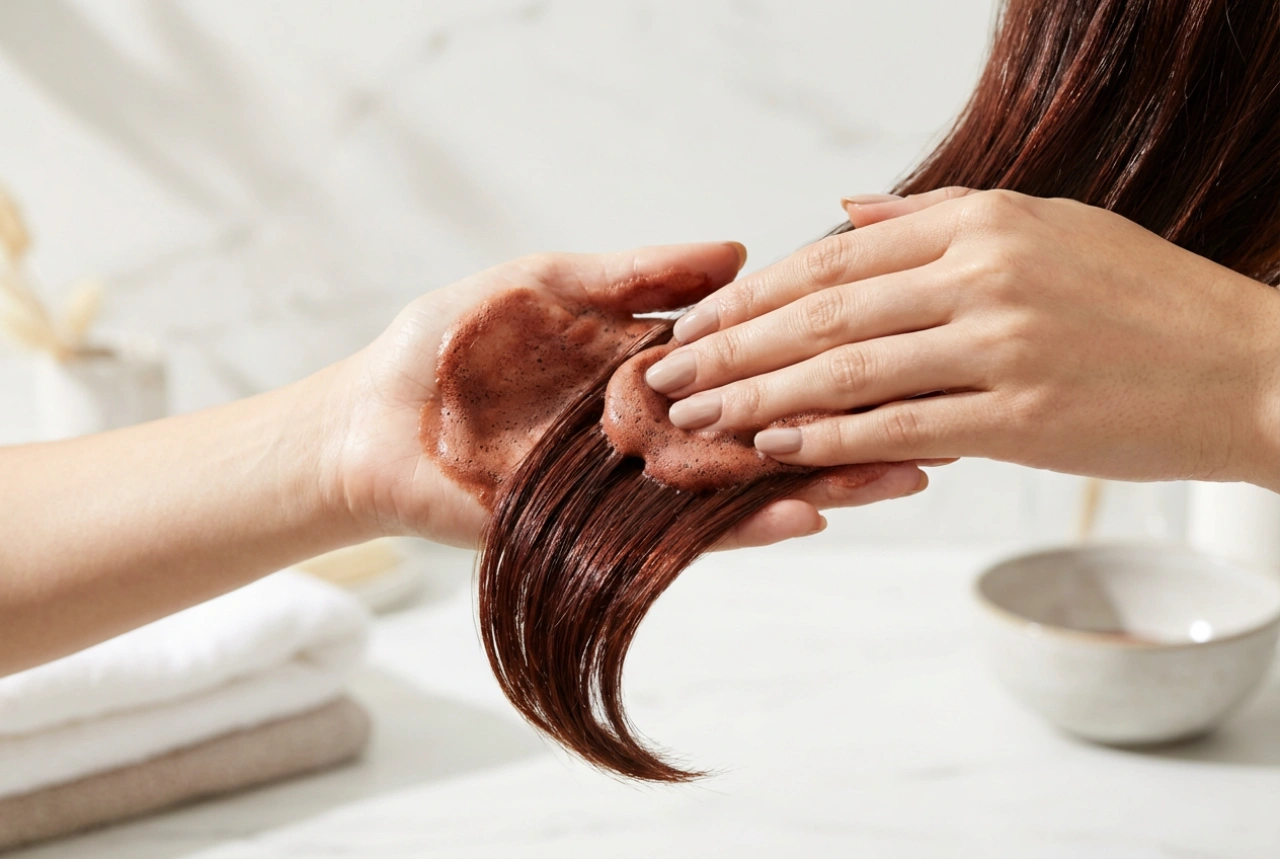 Punainen sävyttävä shampoo: sävyn valinta ja tasainen levitys