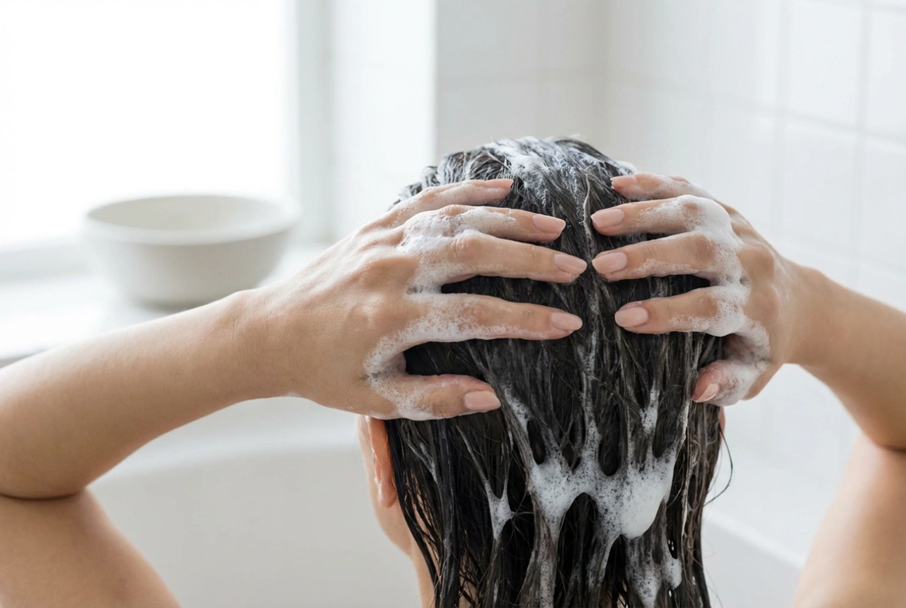 Japanilainen shampoo: hellävarainen pesu, vaahdotus ja huuhtelu