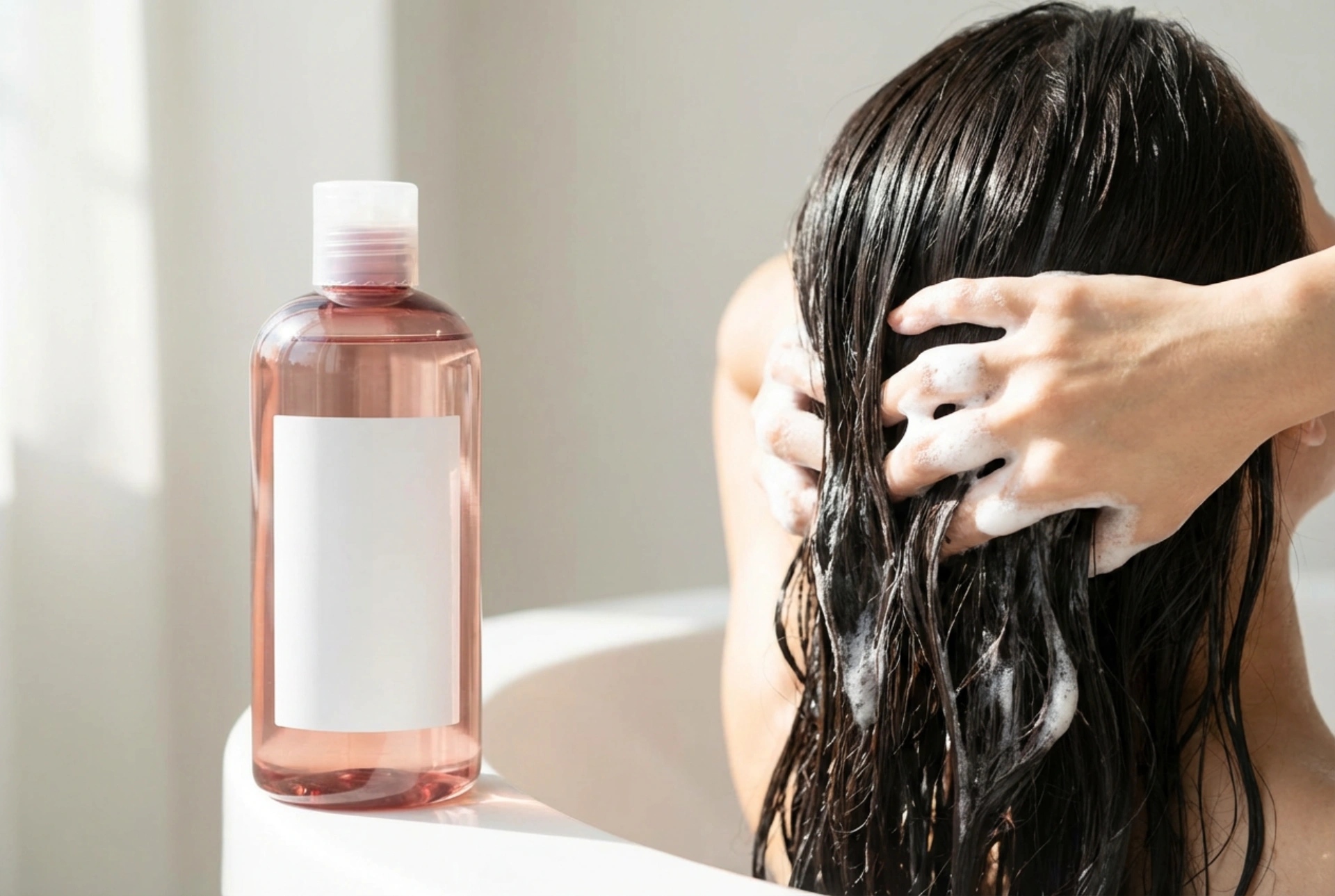 Naurisshampoo: hellävarainen päänahan ja hiusten puhdistus