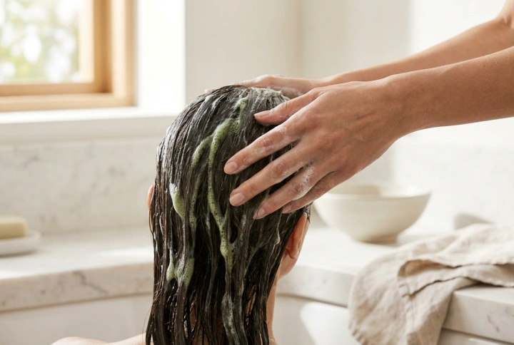 Vihreä shampoo punaisten sävyjen neutralointiin: valinta ja pesutekniikka