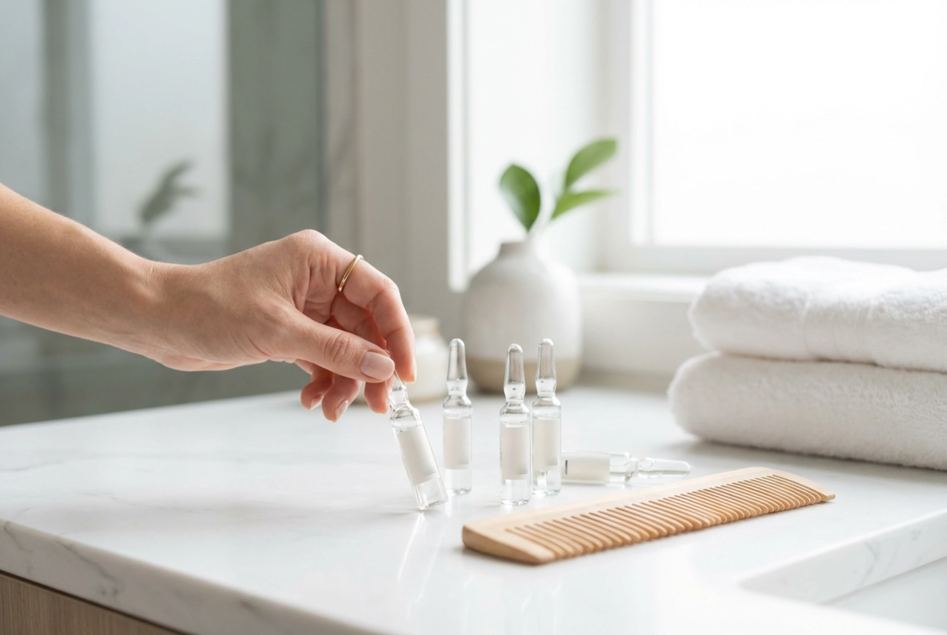 Tehoampullit hiuksille: Miten toteuttaa hoitokuuri turvallisesti kotona