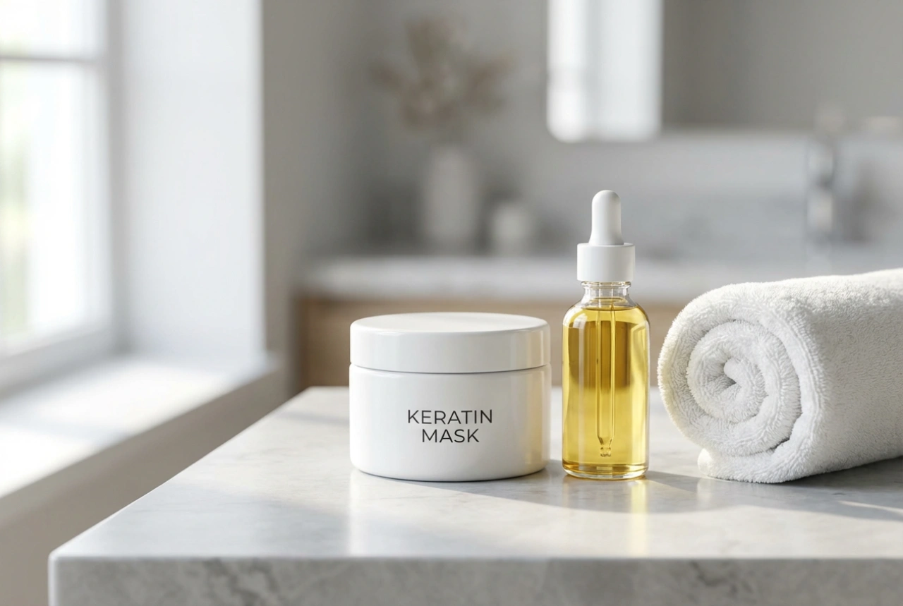 Keratiinihiusnaamio: Käyttö ja yhdistäminen muihin tuotteisiin