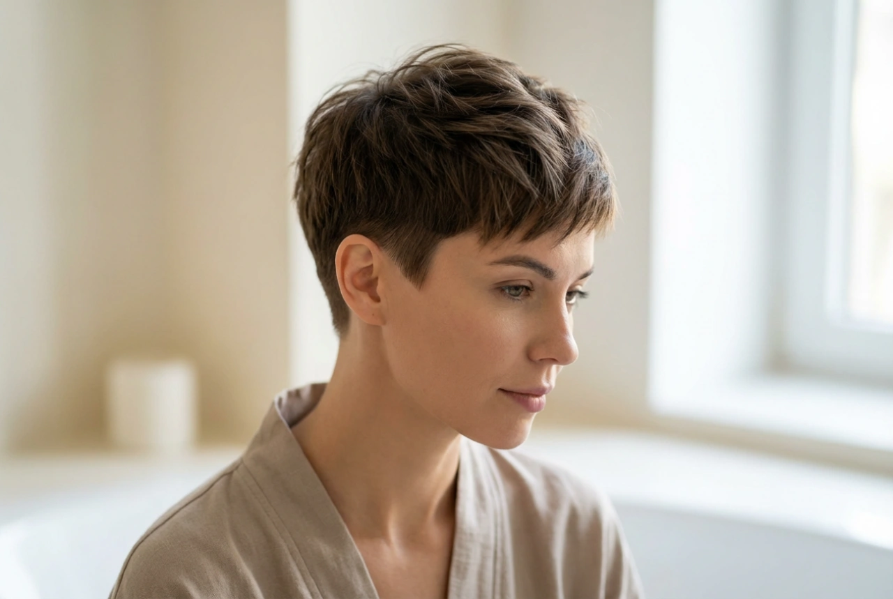 Lyhyt siilitukka naisille: leikkaus, muotoilu ja muodon ylläpito