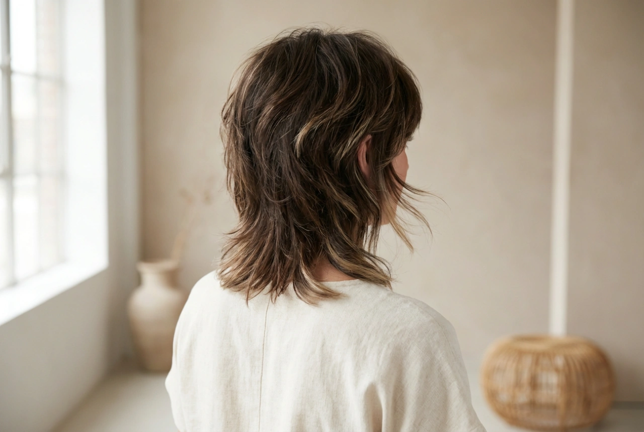 Moderni mullet: kampaus askel askeleelta, rakenne ja volyymi