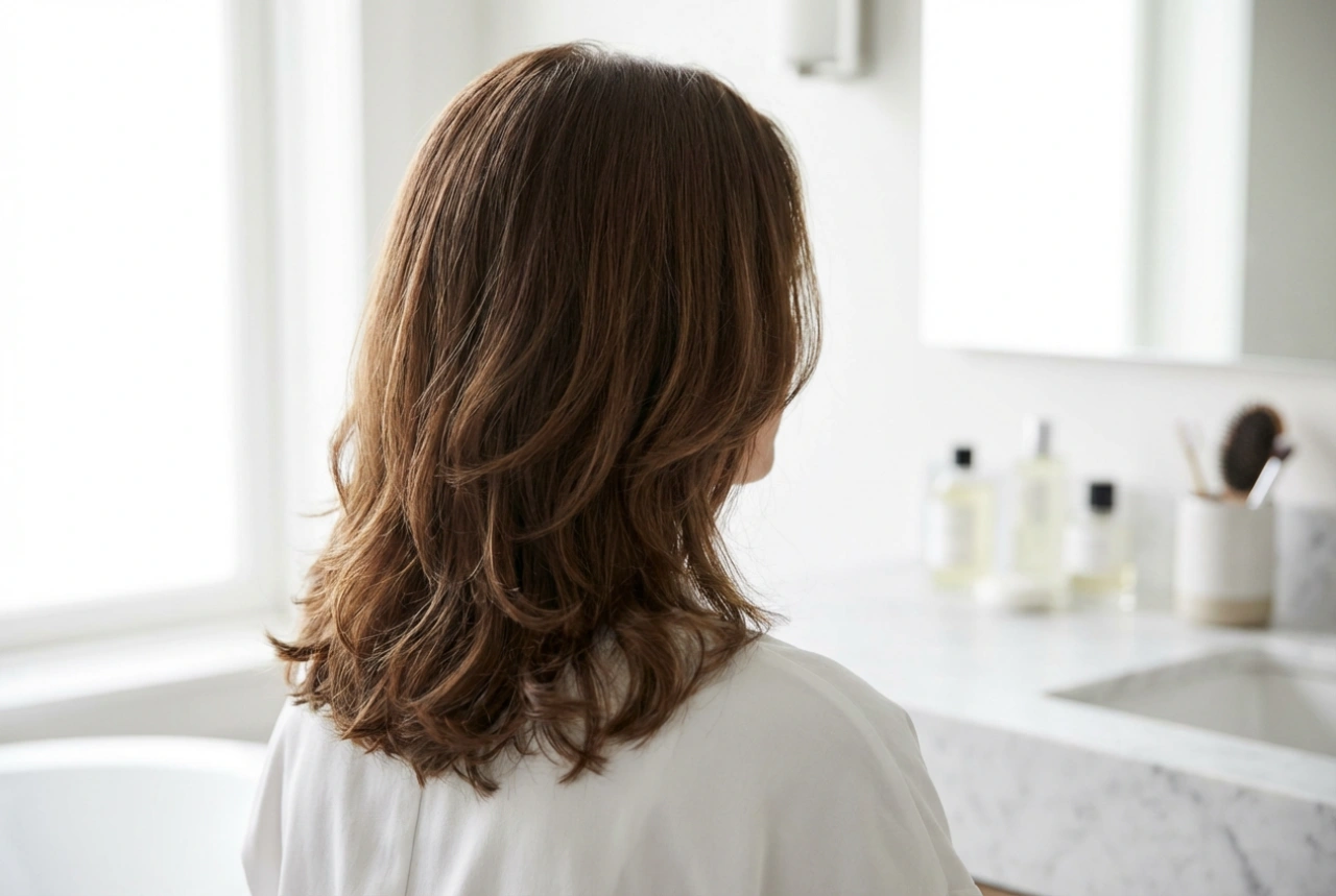 Kerrostettu olkapääpituinen leikkaus: miten leikata ja muotoilla kerroksia