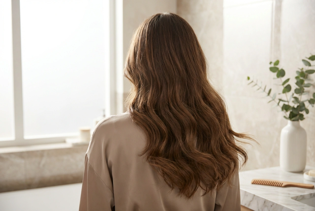 Arjen kampaukset pitkille hiuksille: laineet, suoristus ja korkea poninhäntä askel askeleelta