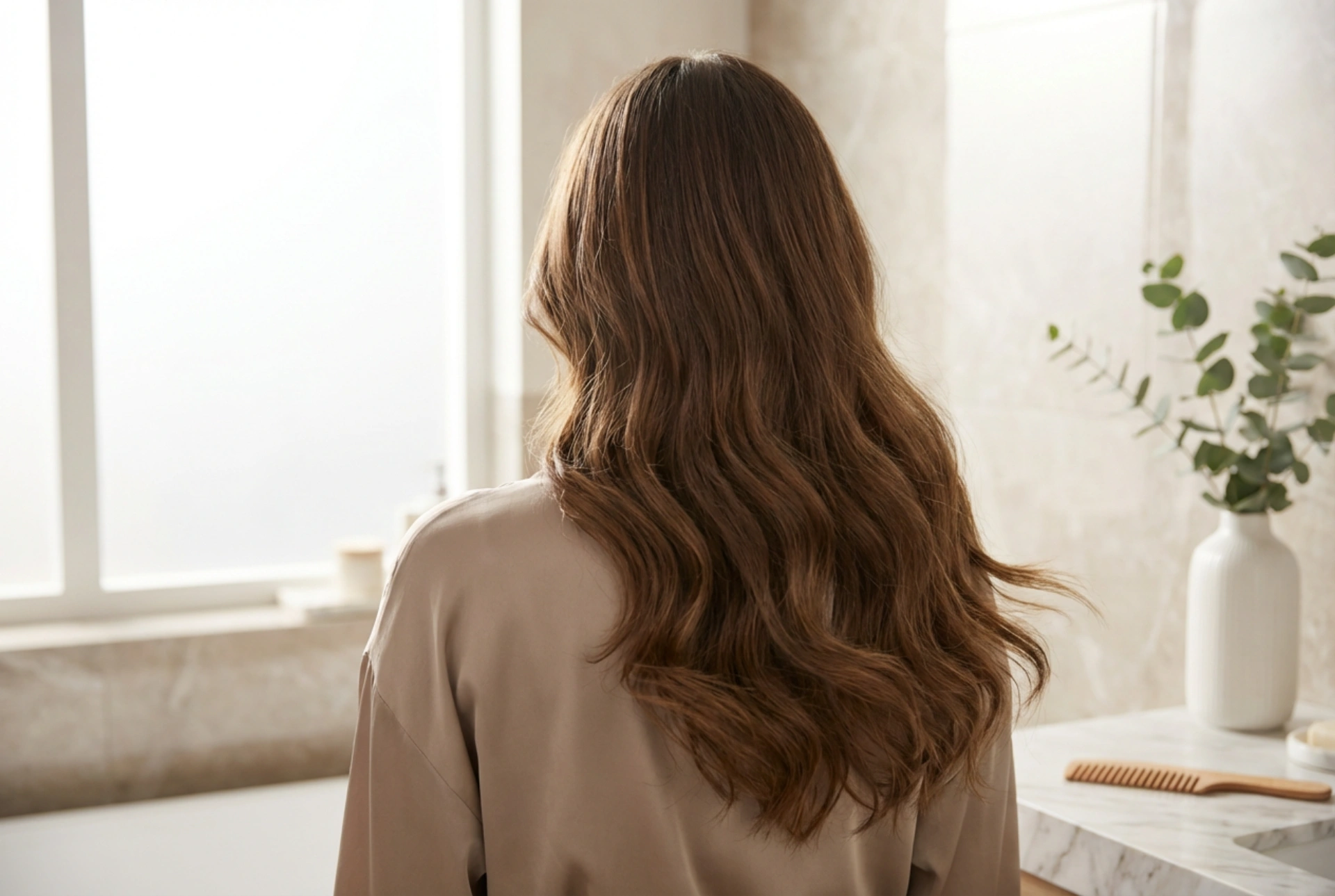 Arjen kampaukset pitkille hiuksille: laineet, suoristus ja korkea poninhäntä askel askeleelta