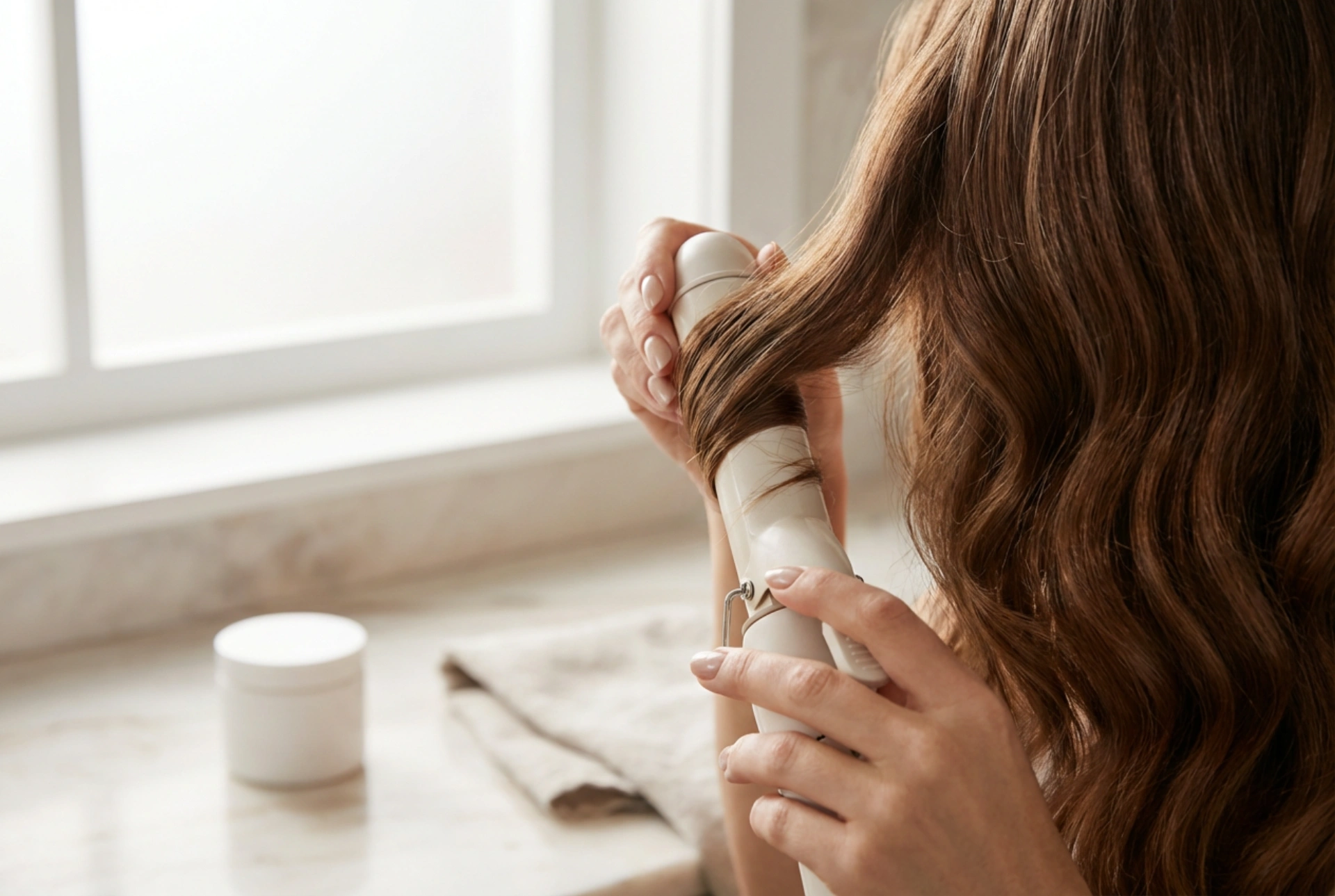 Paksu kiharrin: suuret laineet ja volyymi askel askeleelta