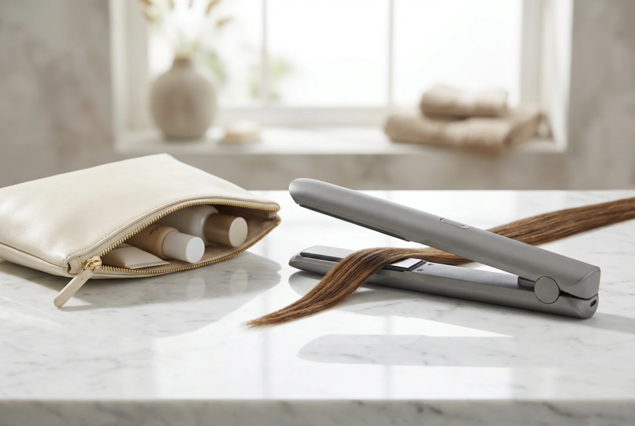 Langaton minisuoristusrauta: nopeat kampauksen korjaukset matkalla