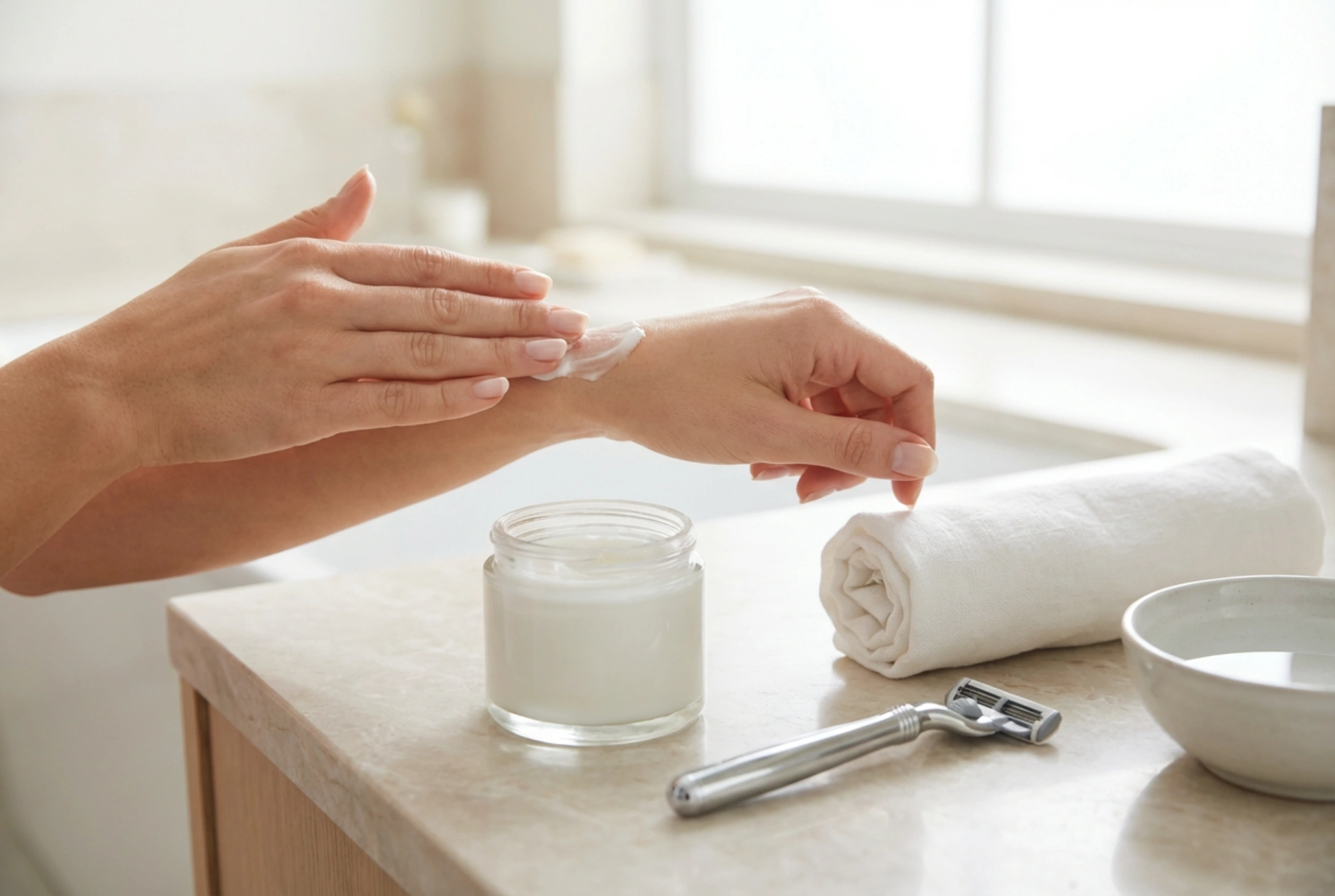 Käsivarsien ajelu ilman ärsytystä: kuinka valmistella iho ja käyttää terää