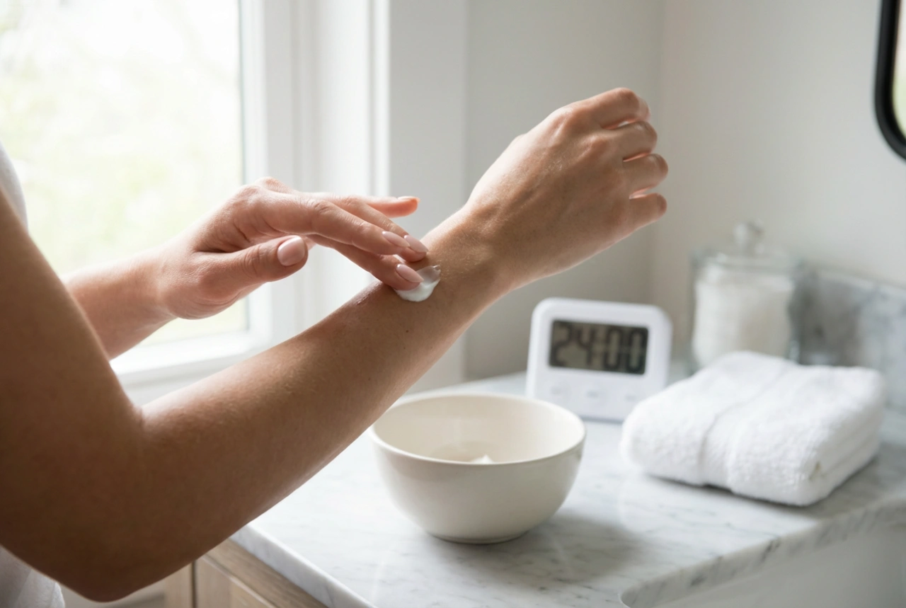 Karvanpoistovoide: allergiatesti, vaikutusaika ja huuhtelu