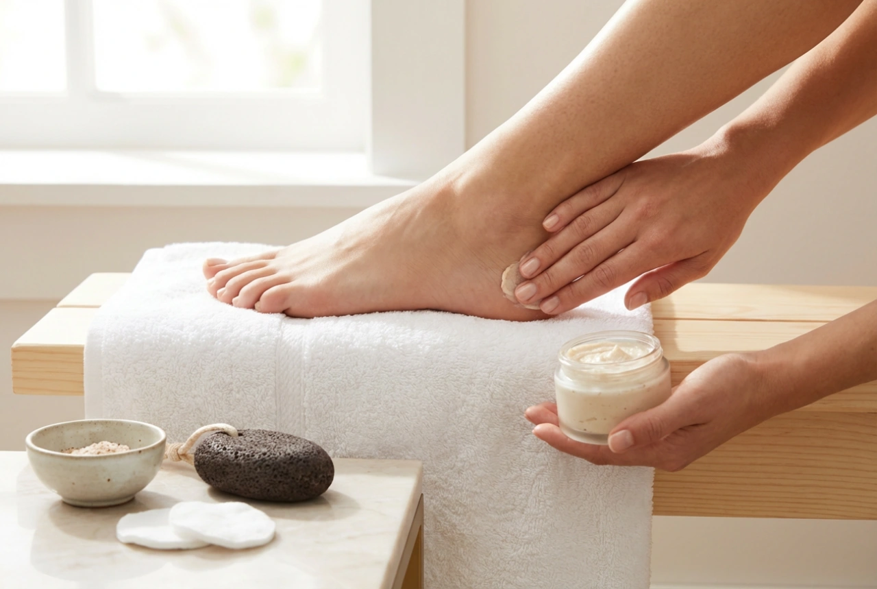 Kuoriva jalkanaamio: ihon valmistelu ja turvallinen käyttö