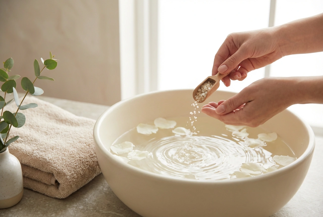 Jalkasuola kotihoidossa: rauhoittavan kylvyn valmistaminen