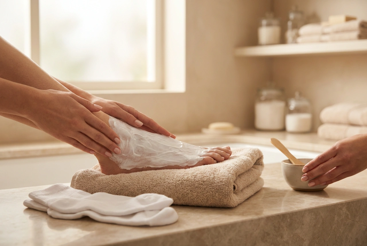 Jalkanaamio: ihon valmistelu, levitys ja okkluusio parempien tulosten saavuttamiseksi