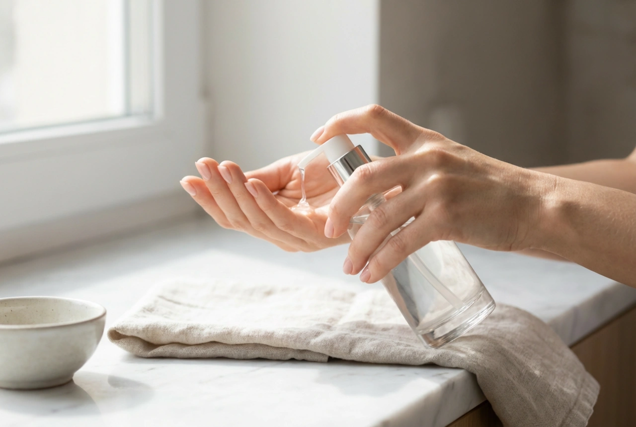 Käsien desinfiointiaine: Turvallinen käyttö ja ihon suojaus