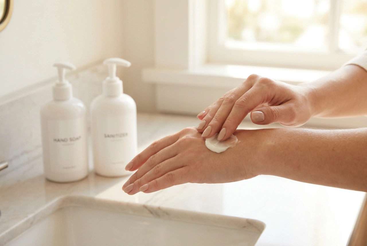 Käsihygienia arjessa: tehokas pesu, desinfiointi ja kosteutus