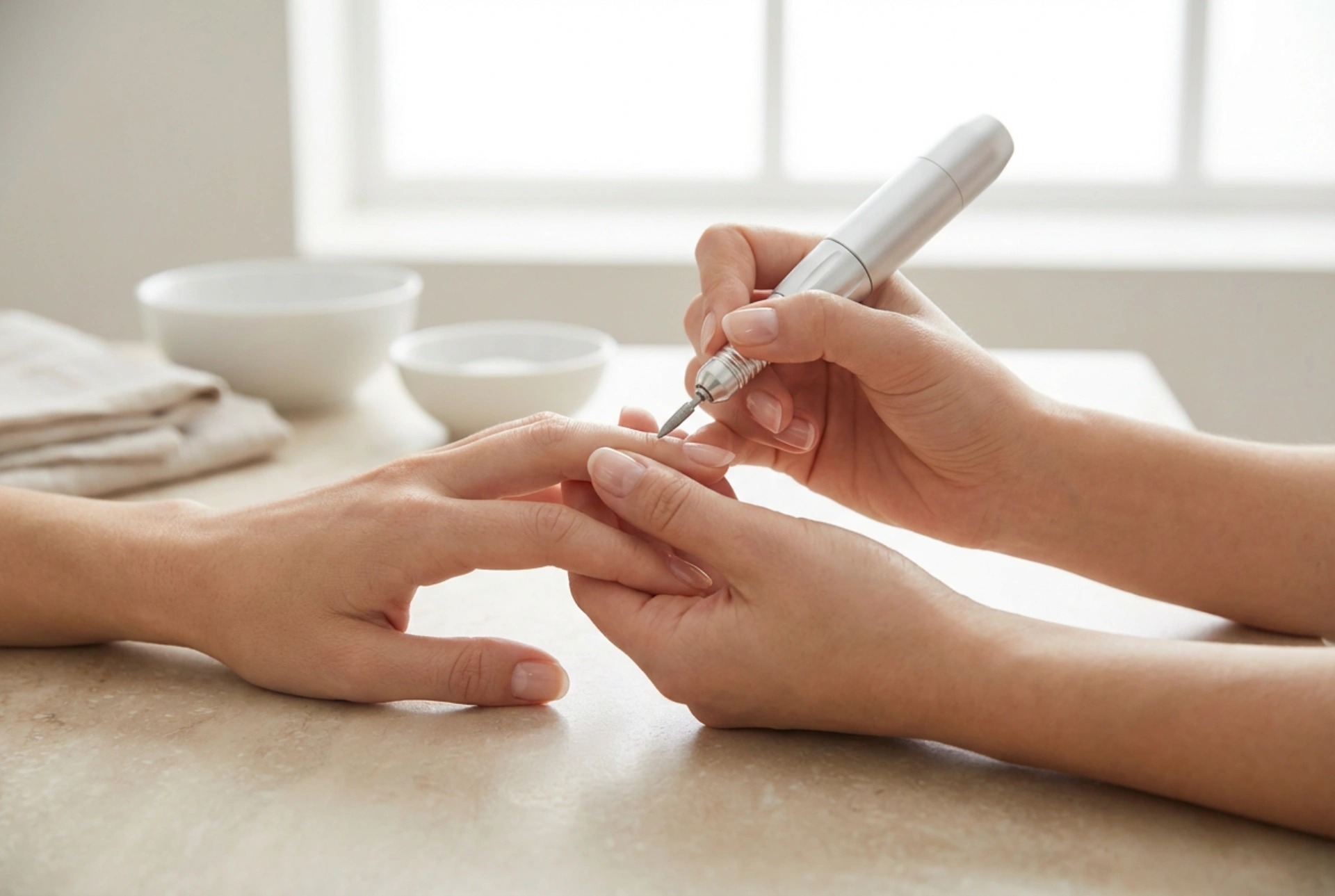 Kynsijyrsin hybridilakalle: turvallinen poisto ja kynsilevyn valmistelu