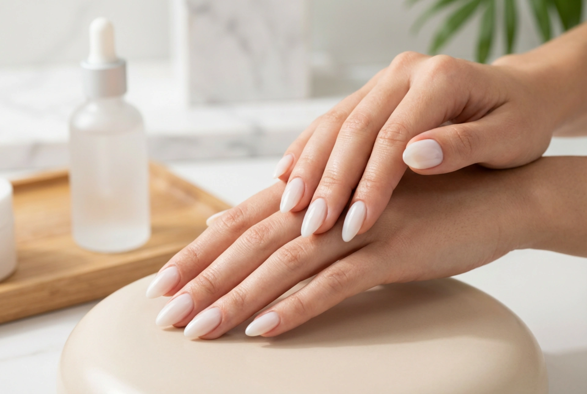 Maitomainen aluslakka: kuinka tasoittaa kynnen pinta ja luoda luonnollinen lopputulos