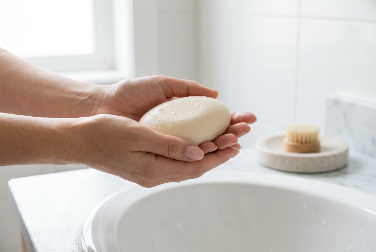 Palasaippua: Kuinka pestä vartalo ja kädet sekä säilyttää sitä ihoa kuivattamatta