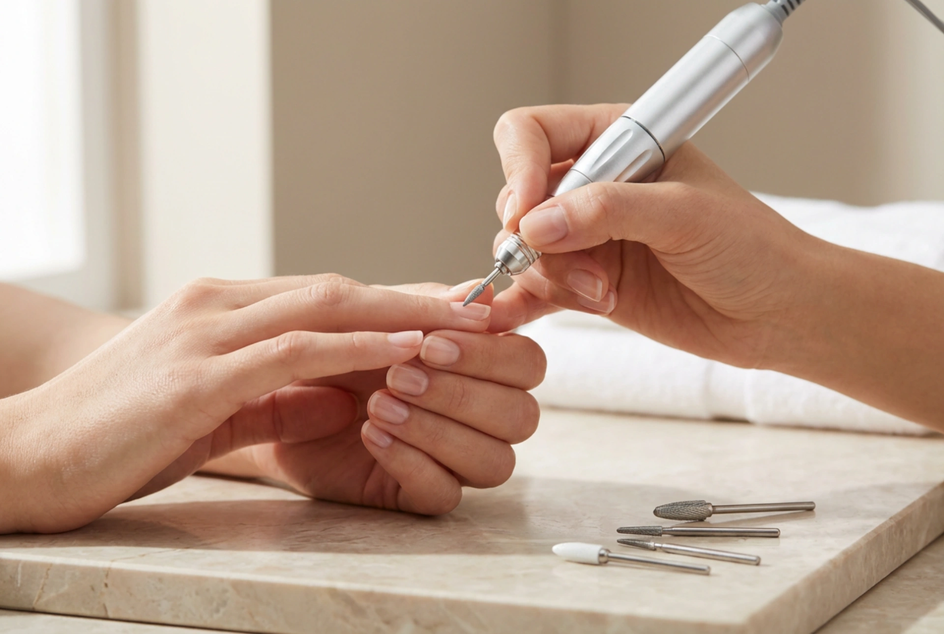 Kynsinauhojen siistiminen jyrsimellä: terät, kierrosnopeus ja työskentely ilman ärsytystä