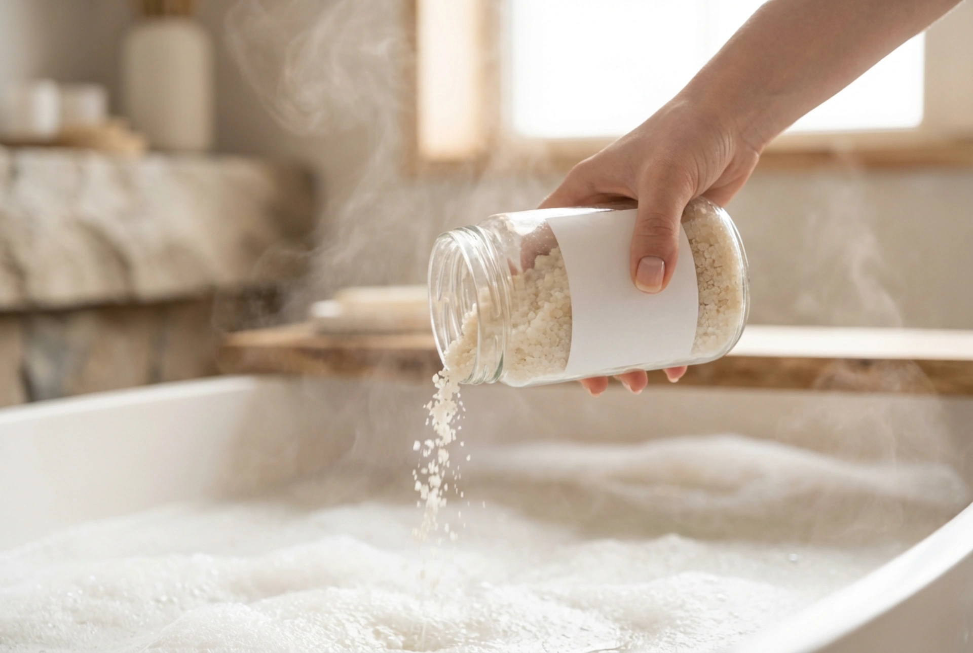 Magnesiumsuolakylpy: rentouttava kotikylpylä askel askeleelta