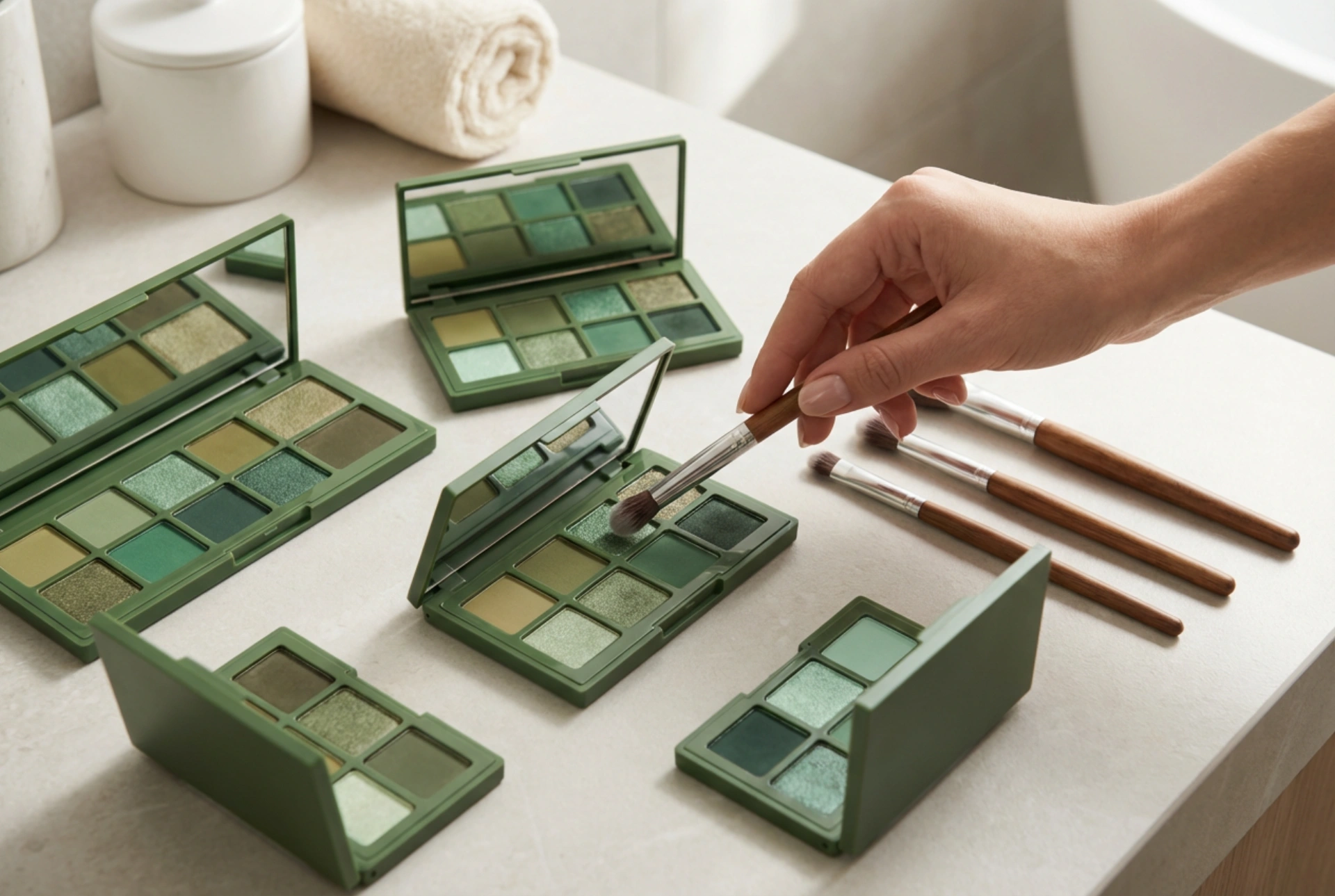 Vihreä silmämeikki: Kuinka valita oikeat sävyt ja levittää ne helposti