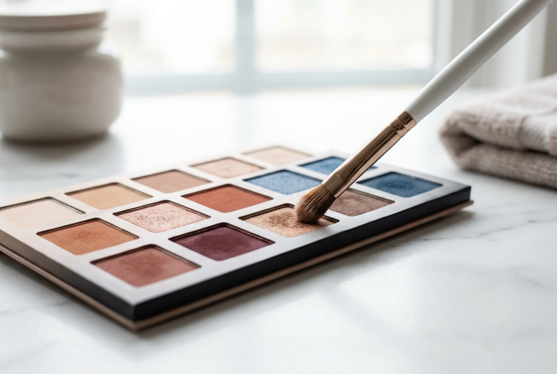 Värikäs luomiväripaletti päivä- ja iltakäyttöön: levitystekniikat