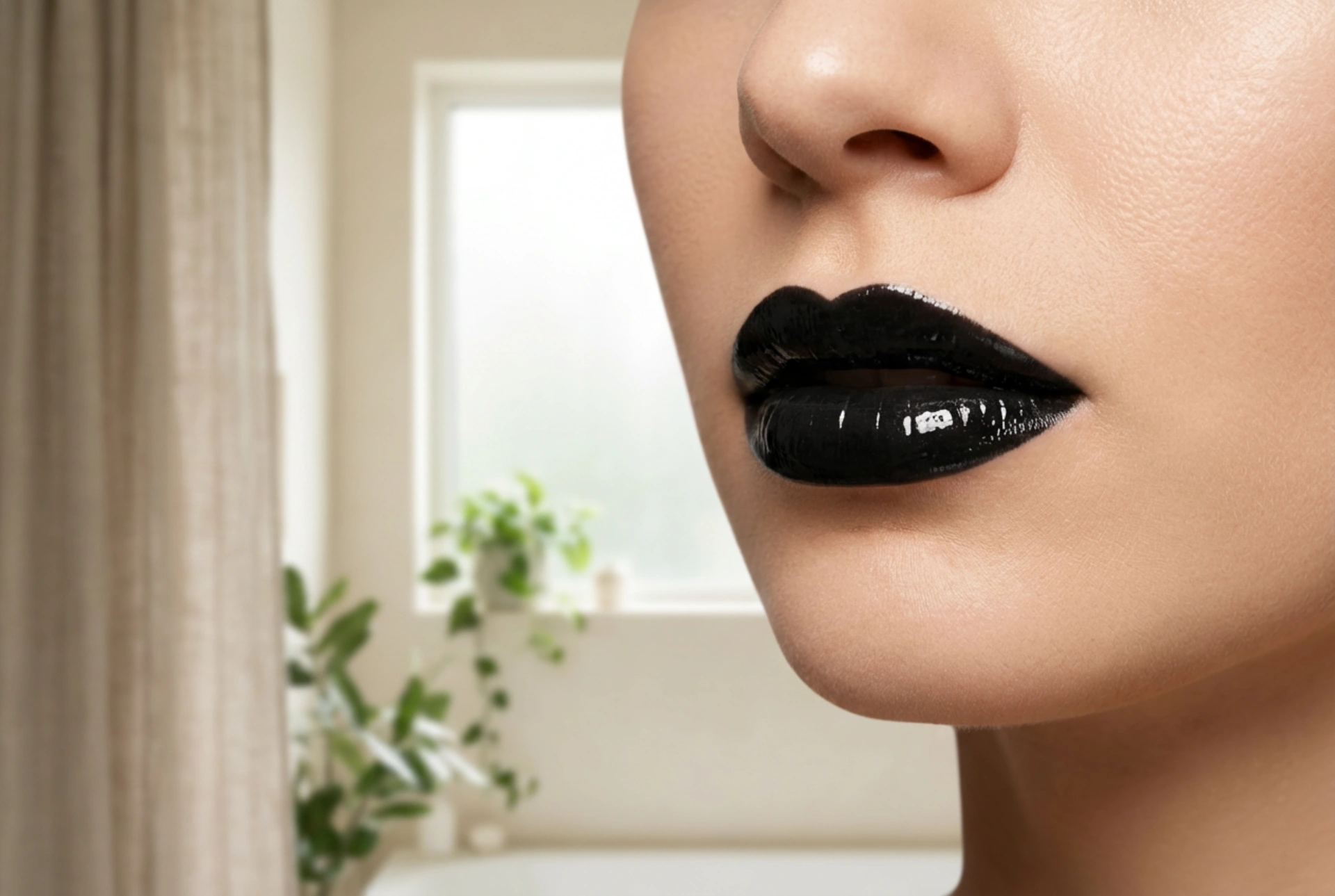 Musta huulikiilto: gootista glamouriin ilman sotkua