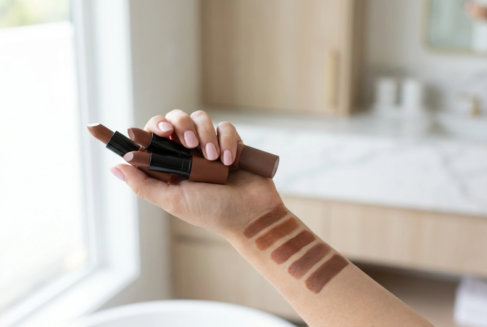 Ruskea huulipuna: sävyn valinta ihonsävyn ja vaatteiden värien mukaan