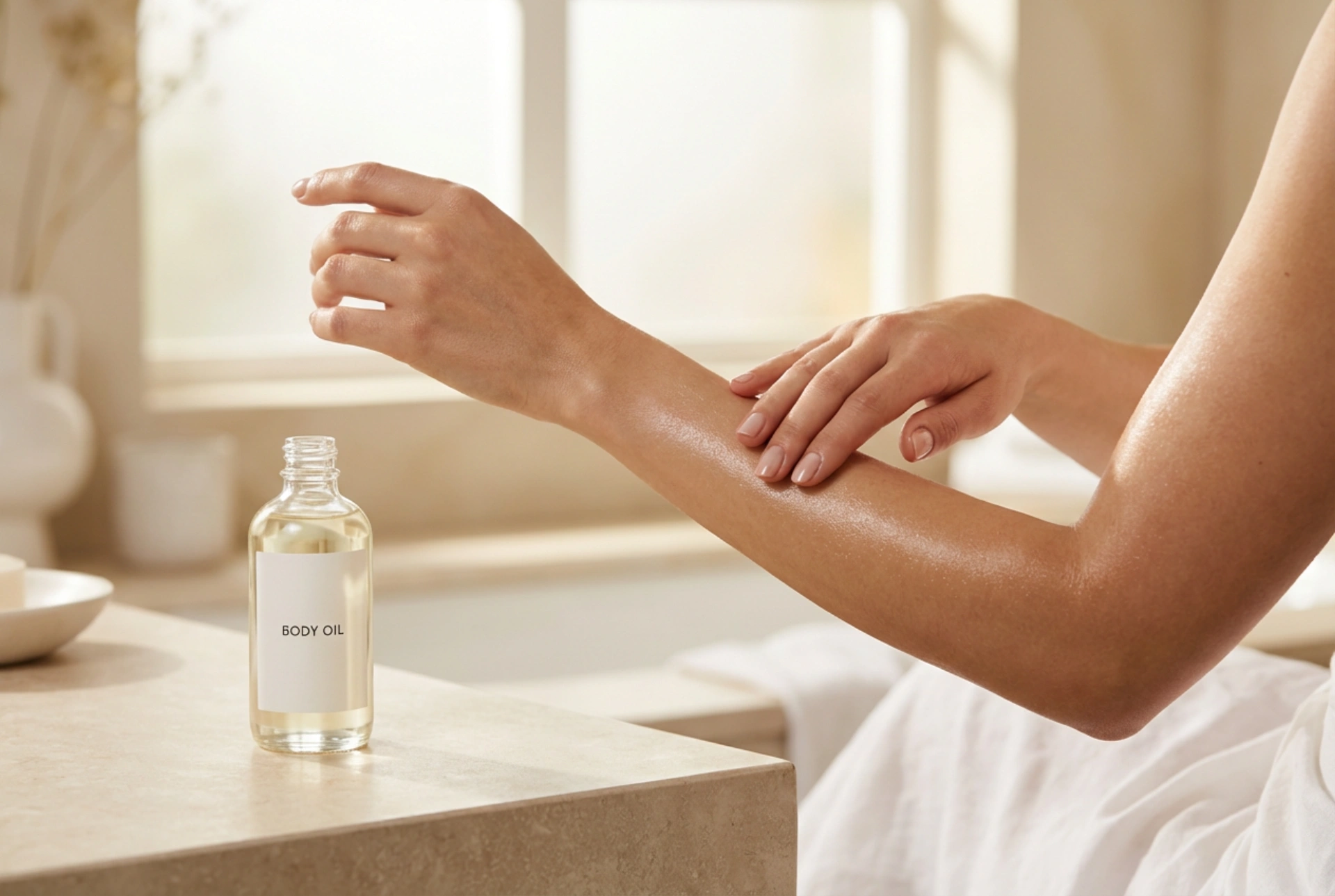 Vartalohierontaöljy: ihon valmistelu ja käsien liikkeet
